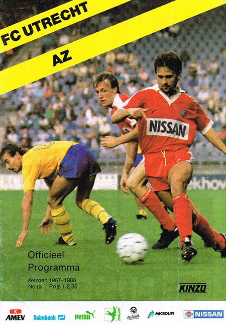 AZ Programma 1-mei-1988 Utrecht uit